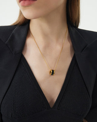 Ring Pendant Chain Necklace