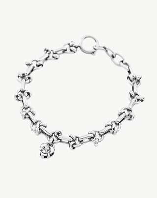 Diamond Heart Chain Bracelet
