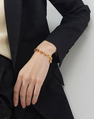 Diamond Heart Chain Bracelet