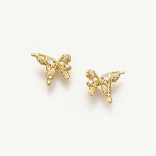 Butterfly Crystal Stud Earrings