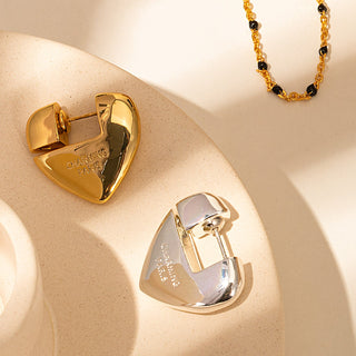 Heart Hoop Earrings