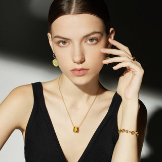 Shinning Heart Hoop Earrings