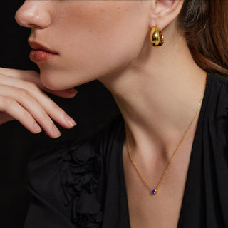 Dome Hoop Earrings