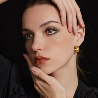 Dome Hoop Earrings
