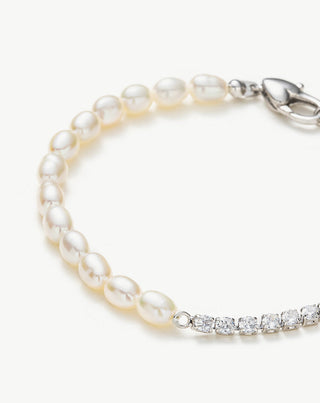 Pearl Crystal Chain Bracelet
