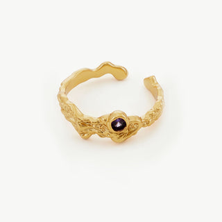 Fine Crystal Open Ring