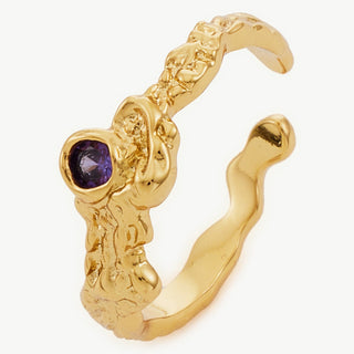 Fine Crystal Open Ring