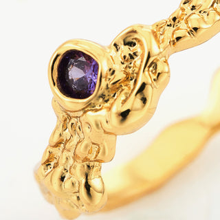 Fine Crystal Open Ring