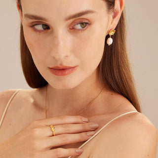 Fine Crystal Open Ring