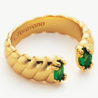 Gemstone Open Ring