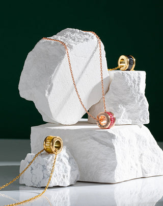 Ring Pendant Chain Necklace