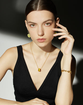 Ring Pendant Chain Necklace