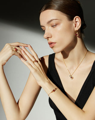 Crystal Dew Chain Necklace