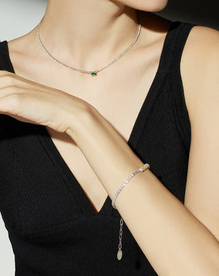 Pearl Crystal Chain Bracelet
