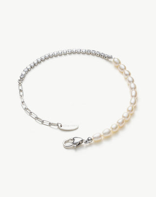 Pearl Crystal Chain Bracelet