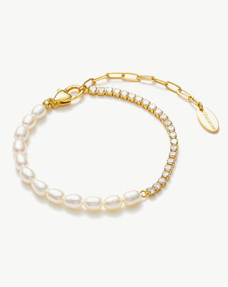 Molten Seed Pearl Diamond Bracelet