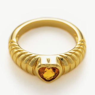 Heart Gemstone Ring