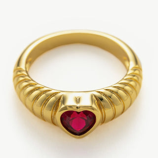Heart Gemstone Ring
