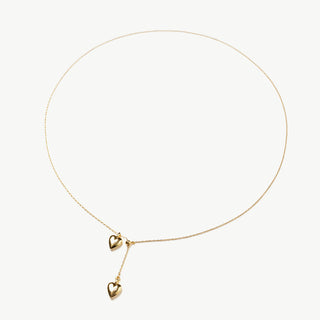Double Heart Pendent Necklace