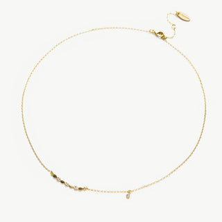 Collier ras du cou gouttelette rayonnante