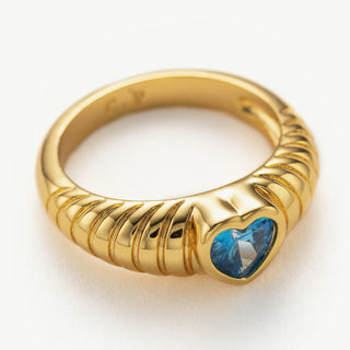 Heart Gemstone Ring
