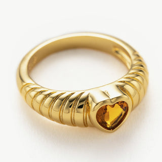 Heart Gemstone Ring