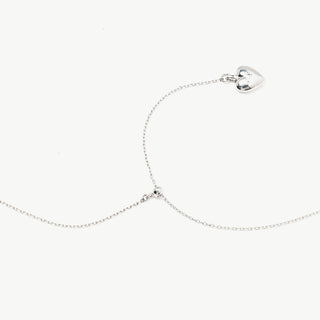 Collier avec pendentif double cœur