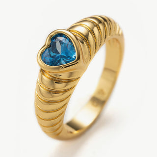 Heart Gemstone Ring