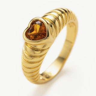 Heart Gemstone Ring