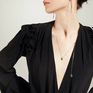 Double Heart Pendent Necklace