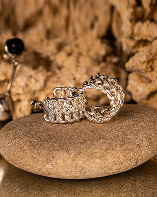 Serpent Textured Earrings