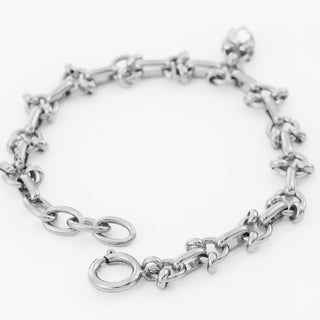 Diamond Heart Chain Bracelet