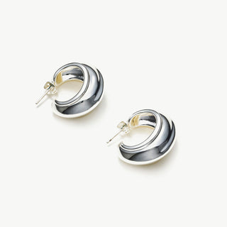 Ridge Hoop Earrings