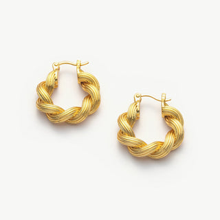 Double Rope Hoop Earrings
