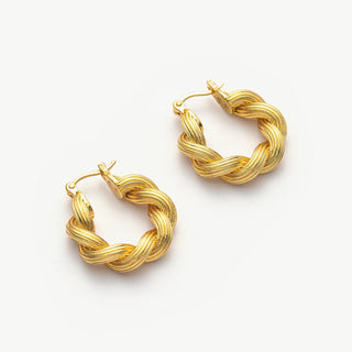 Double Rope Hoop Earrings