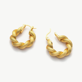 Double Rope Hoop Earrings