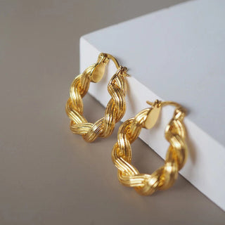 Double Rope Hoop Earrings