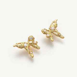 Butterfly Crystal Stud Earrings