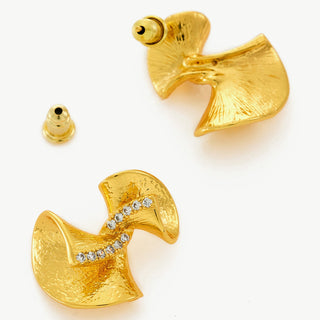 Crystal Twisted Earrings