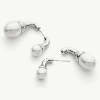 Double Pearls Earrings