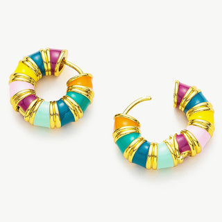 Multicolor Hoop Earrings