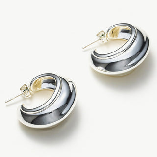 Ridge Hoop Earrings