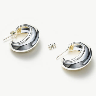 Ridge Hoop Earrings