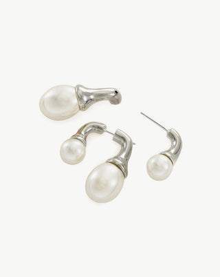 Double Pearls Earrings