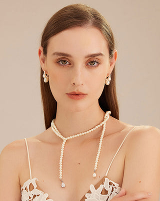 Double Pearls Earrings