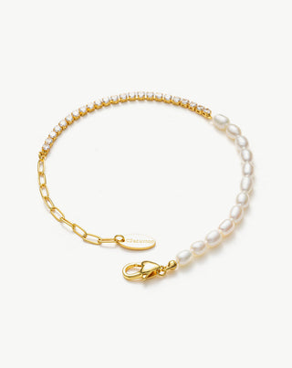 Molten Seed Pearl Diamond Bracelet