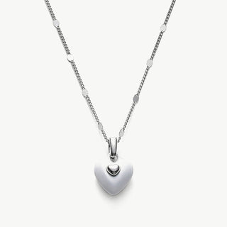 Onyx Heart Pendant Necklace