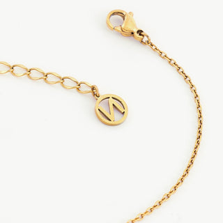 Gold Agate Pendant Necklace