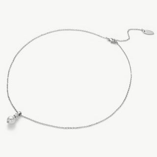 Pearl Crystal Drop Pendant Necklace
