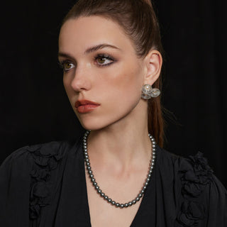 Dove Grey Water Pearl Necklace